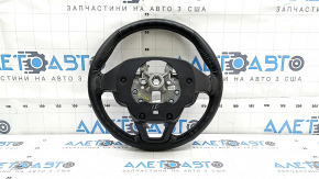 Naked steering wheel Ford Fusion mk5 17-20 black leather, worn
