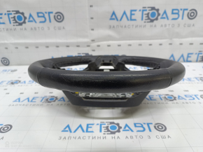 Naked steering wheel Ford Fusion mk5 17-20 black leather, worn