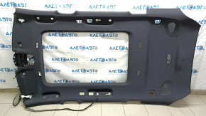 Volvo XC90 16-23 headliner for panoramic windows, for 3rd row, black, ready for dry cleaning, wiring cut, wiring oxidized