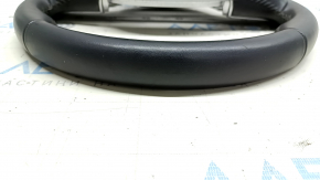 The steering wheel is bare Volvo XC90 16-25 leather black, without heating and paddles, bumpers
