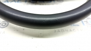 The steering wheel is bare Volvo XC90 16-25 leather black, without heating and paddles, bumpers