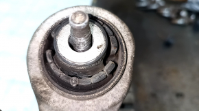 Lower front right control arm of Audi Q5 8R 12-17 front, torn silent block, microcracks in the suspension bracket