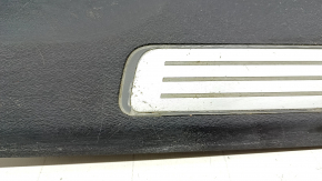 Rear left inner door sill plate for Volvo XC90 16-23 with backlight, black, scratches, cracks