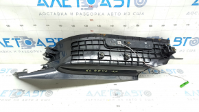 Rear right inner door sill plate for Volvo XC90 16-18 with backlight, black, scratches, cracks