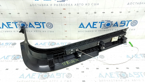 Volvo XC90 16-23 black front left inner door sill with illuminated chrome insert, scratches