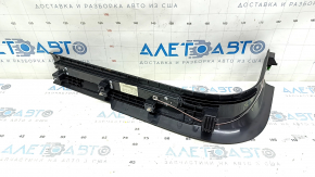 Volvo XC90 16-23 black front right inner door sill with illuminated chrome insert, scratches, cracks