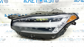 Volvo XC90 16-18 LED front left headlight assembly, broken mount