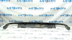 Volvo XC90 16-21 lower rear bumper trim, chrome-plated, without towbar, for parking sensors, scratches, hole