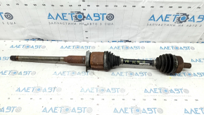 Front right axle shaft of Volvo XC90 16-22 T5, T6 AWD, rusty, torn boot on outer CV joint