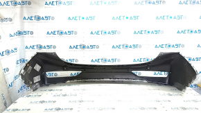 The rear bumper is bare, the upper part of the Chevrolet Bolt 17-21 has scratches and broken fasteners.