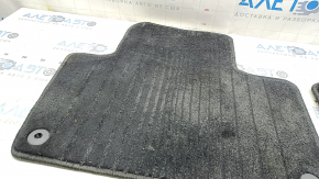Set of floor mats for Volvo XC90 16-18 (2 rows), cloth, black, for cleaning