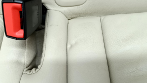 Rear seats, 2nd row, left, Audi Q5 8R 09-17, beige leather, with a brown belt, scratches, dents, needs cleaning