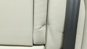 Rear seats, 2nd row, left, Audi Q5 8R 09-17, beige leather, with a brown belt, scratches, dents, needs cleaning