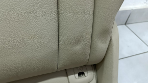 Rear seats, 2nd row, left, Audi Q5 8R 09-17, beige leather, with a brown belt, scratches, dents, needs cleaning