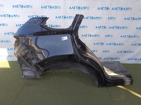 Quarter wing rear right Mazda CX-9 16- on the body, black, pokes