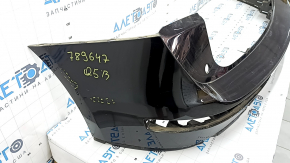 Bare rear bumper for Audi Q5 8R 09-17, black, without caps, broken fasteners, scratches