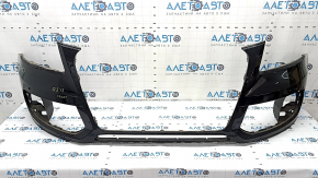 Bare front bumper for Audi Q5 8R 13-17, black, with parking sensors, scratch, crack
