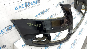 Bare front bumper for Audi Q5 8R 13-17, black, with parking sensors, scratch, crack