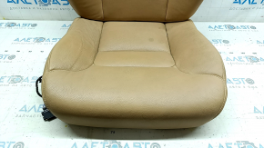 Volvo XC90 16-25 leather passenger seat upholstery, beige, heated, needs cleaning, oxidized chip