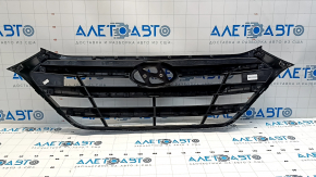 Radiator grill assembly Hyundai Tucson 16-18 black with OEM emblem