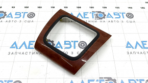 Lexus RX300 RX330 RX350 RX400h 04-09 gearshift lever trim in dark wood finish