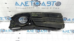 Lower grille of the front bumper left Audi Q5 8R 13-17 rest, matte + glossy chrome under fog lights, type 2, broken, sand