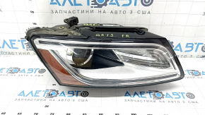 Right front headlight assembly for Audi Q5 8R 13-17, xenon, sand, and spider web