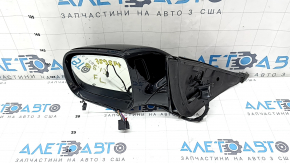 Left side mirror assembly for Audi Q5 8R 09-17, 15+2 pins, BSM, auto-dimming, auto-folding, turn signal, heated, backlight, black