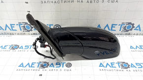 Left side mirror assembly for Audi Q5 8R 09-17, 15+2 pins, BSM, auto-dimming, auto-folding, turn signal, heated, backlight, black