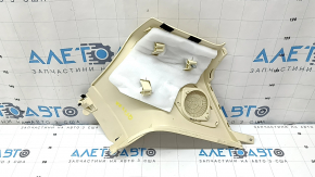 Right rear pillar trim behind the window for Audi Q5 8R 09-17, beige, with speaker grille