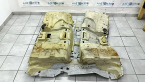 Audi Q5 8R 09-17 brown floor covering with footrest, needs cleaning, cut