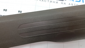 Inner rear left door sill trim for Audi Q5 8R 13-17, brown, scratches, whitened plastic