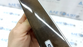Right dashboard trim panel for Audi Q5 8R 13-17, walnut wood finish, quattro, scratches