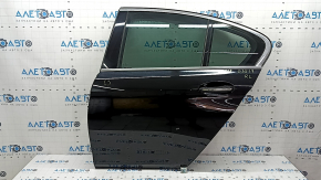 Rear left door assembly BMW 5 G30 17-23 keyless, black 668, butt
