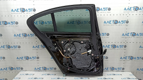 Rear left door assembly BMW 5 G30 17-23 keyless, black 668, butt