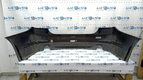 Bare rear bumper for BMW 5 G30 17-20 with parking sensors and PMA, black, scratches, dents, broken fasteners
