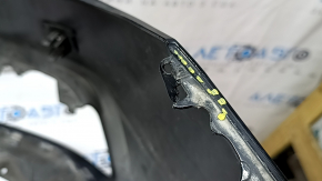 Bare front bumper for BMW 5 G30 17-20 with parking sensors and PMA, black, dents, scratches, broken mount, non-factory holes