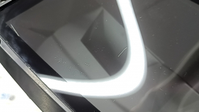 Projection on the windshield of a BMW 5 G30 17-23 scratches