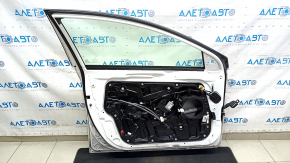 Front left door assembly for Hyundai Sonata 11-15 hybrid, white WW7