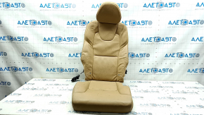 Volvo XC90 16-25 2nd row rear right seat upholstery, beige leather, with headrest, with headrest folding mechanism, for cleaning