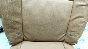 Volvo XC90 16-25 2nd row rear right seat upholstery, beige leather, with headrest, with headrest folding mechanism, for cleaning