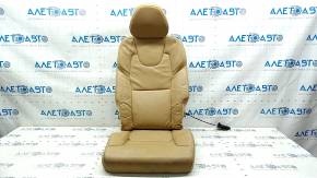 Upholstery of the 2nd row of the rear left seat Volvo XC90 16-25 leather, beige, with a headrest, with a headrest folding mechanism, for cleaning
