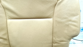 Upholstery of the 2nd row of the rear left seat Volvo XC90 16-25 leather, beige, with a headrest, with a headrest folding mechanism, for cleaning
