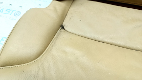 Upholstery of the 2nd row of the rear left seat Volvo XC90 16-25 leather, beige, with a headrest, with a headrest folding mechanism, for cleaning