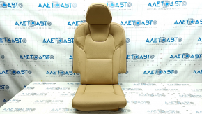 Volvo XC90 16-25 3rd row rear right seat upholstery, beige leather, with headrest, with headrest folding mechanism
