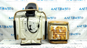 Volvo XC90 16-25 3rd row rear right seat upholstery, beige leather, with headrest, with headrest folding mechanism