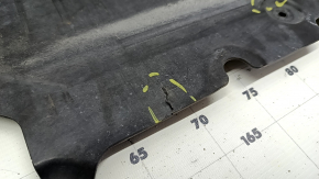 Front bumper guard center BMW 5 G30 17-23 cracks