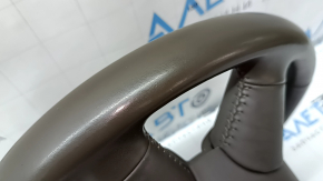 Audi Q5 8R 13-17 steering wheel, beige leather, with buttons, scratches, dents