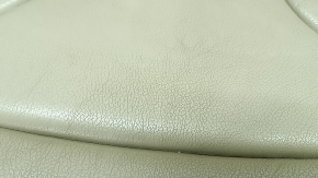 Driver's seat upholstery for Audi Q5 8R 09-17, beige leather, heated, dented, worn, cracked, needs cleaning