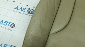 Audi Q5 8R 09-17 passenger seat upholstery, beige leather, heated, dented, scratches, needs cleaning